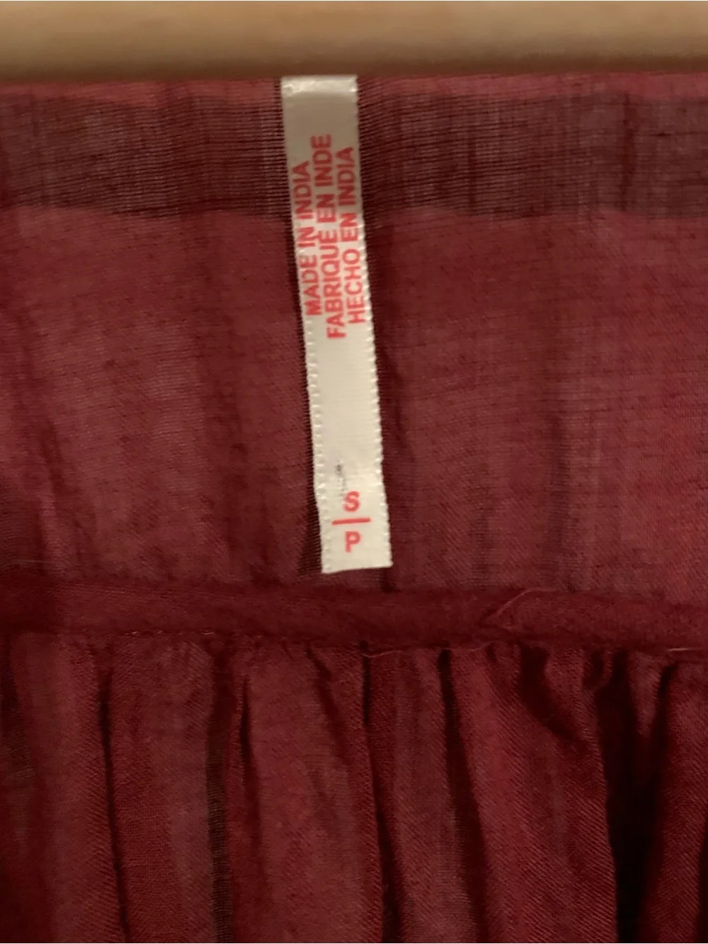 Free People lightweight burgundy